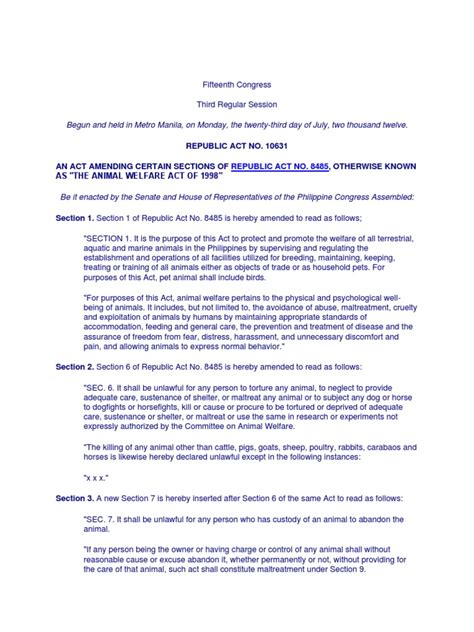 Republic Act No. 10631 amending certain Sections of Republic .